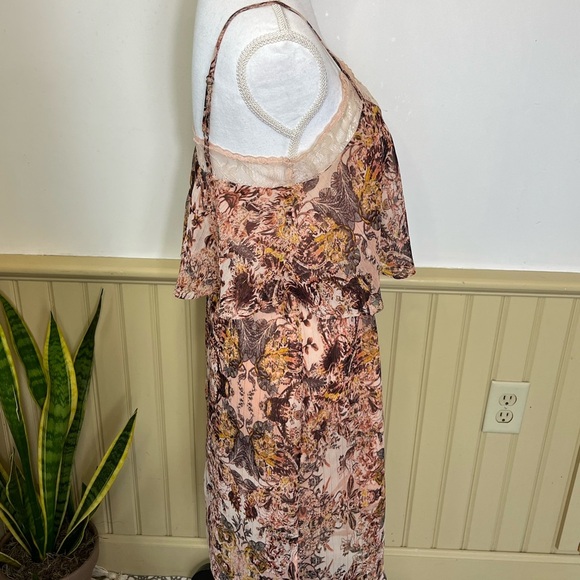 BCBGeneration Dress Womens Y2K Boho Lace Fairy Coquette Sheer Festival Sz S - Picture 2 of 14